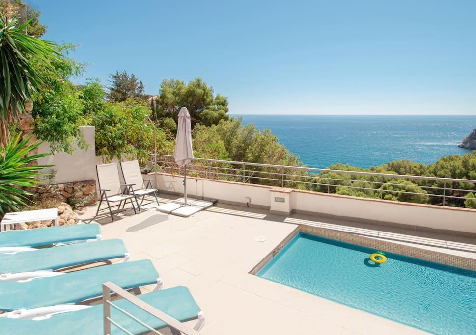Sunny House With Great Sea Views, 3 Terraces, Private Heated Pool And Sauna ラ・エラドゥーラ エクステリア 写真